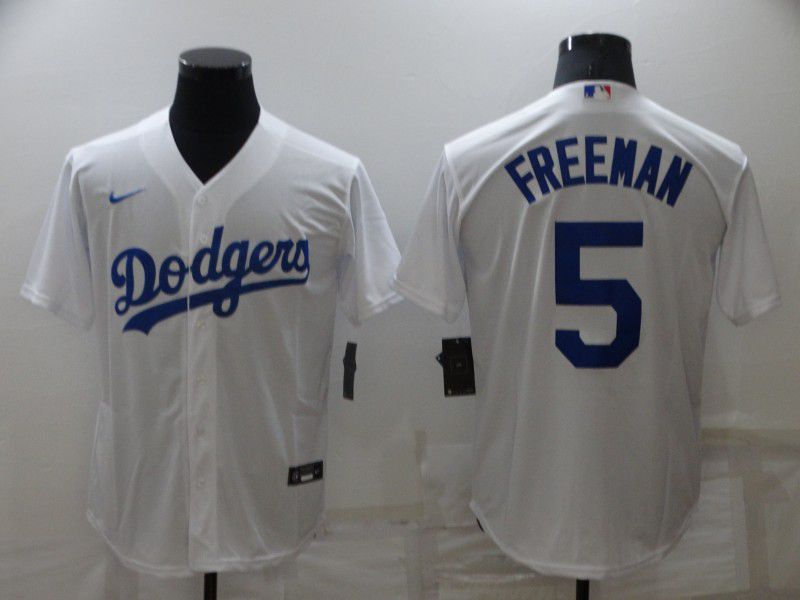 Men Los Angeles Dodgers #5 Freddie Freeman White Nike Game 2022 MLB Jersey->women mlb jersey->Women Jersey